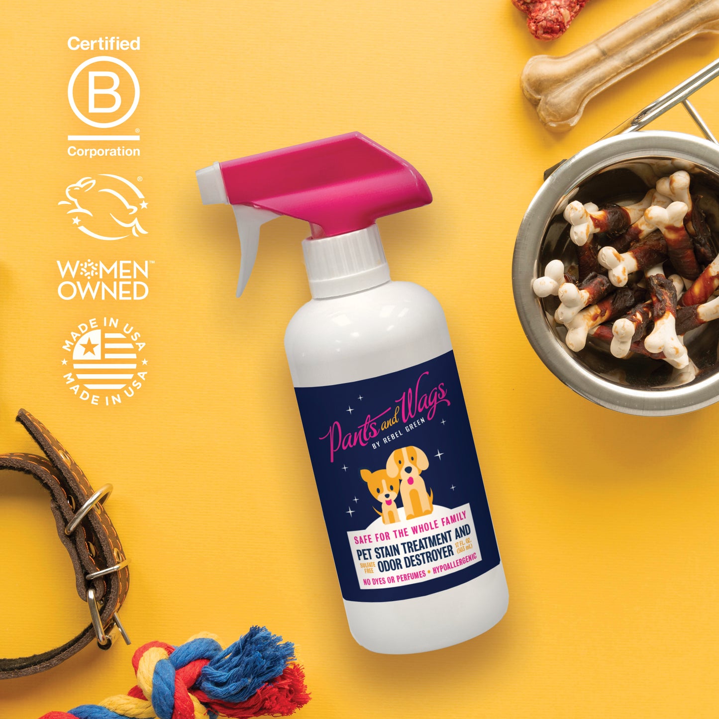 PET STAIN TREATMENT AND ODOR DESTROYER 16oz - 2pk