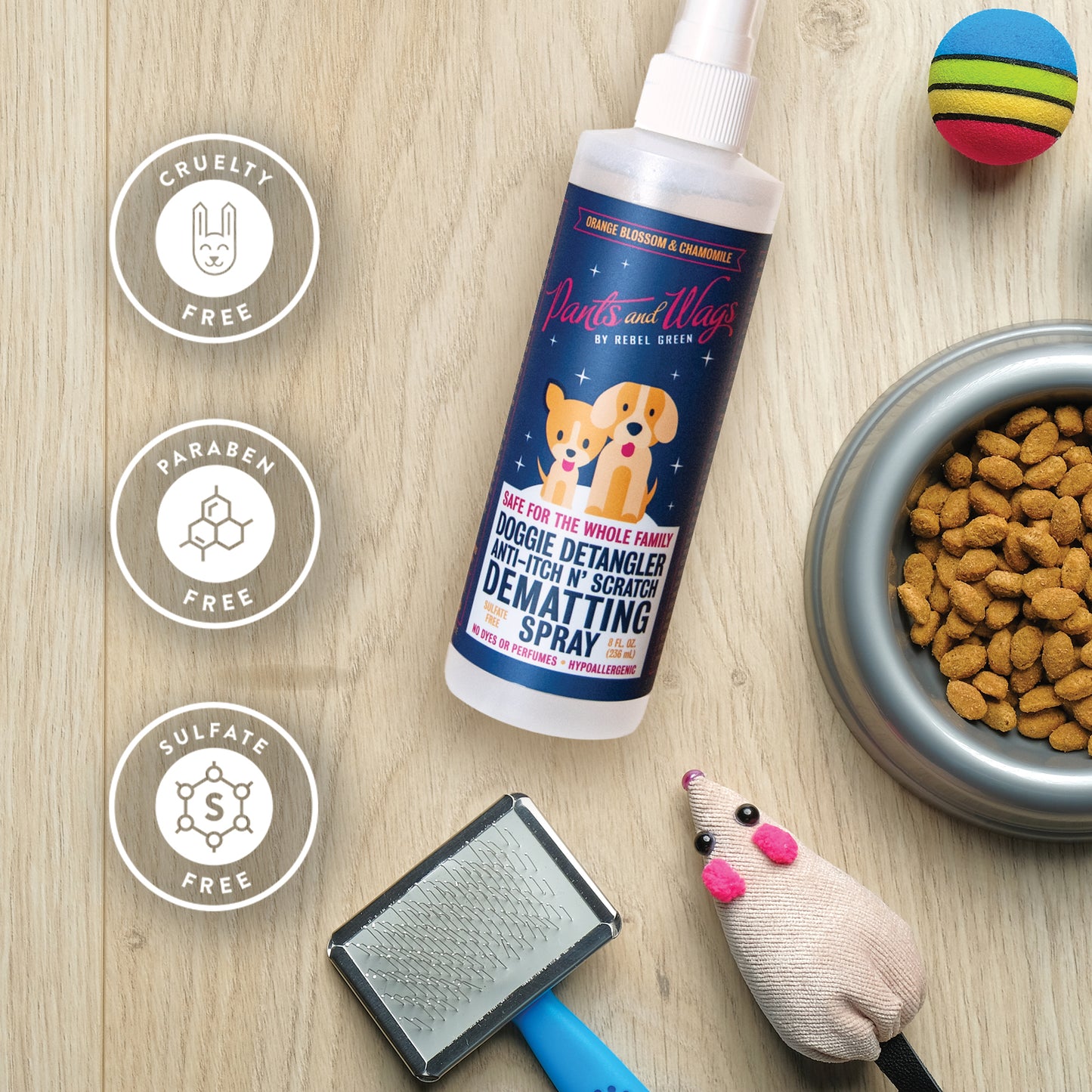 DOGGIE DETANGLER ANTI-ITCH N’ SCRATCH DEMATTING SPRAY 8oz - 2pk