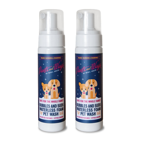 BUBBLES AND SUDS WATERLESS FOAM PET WASH 8oz - 2pk