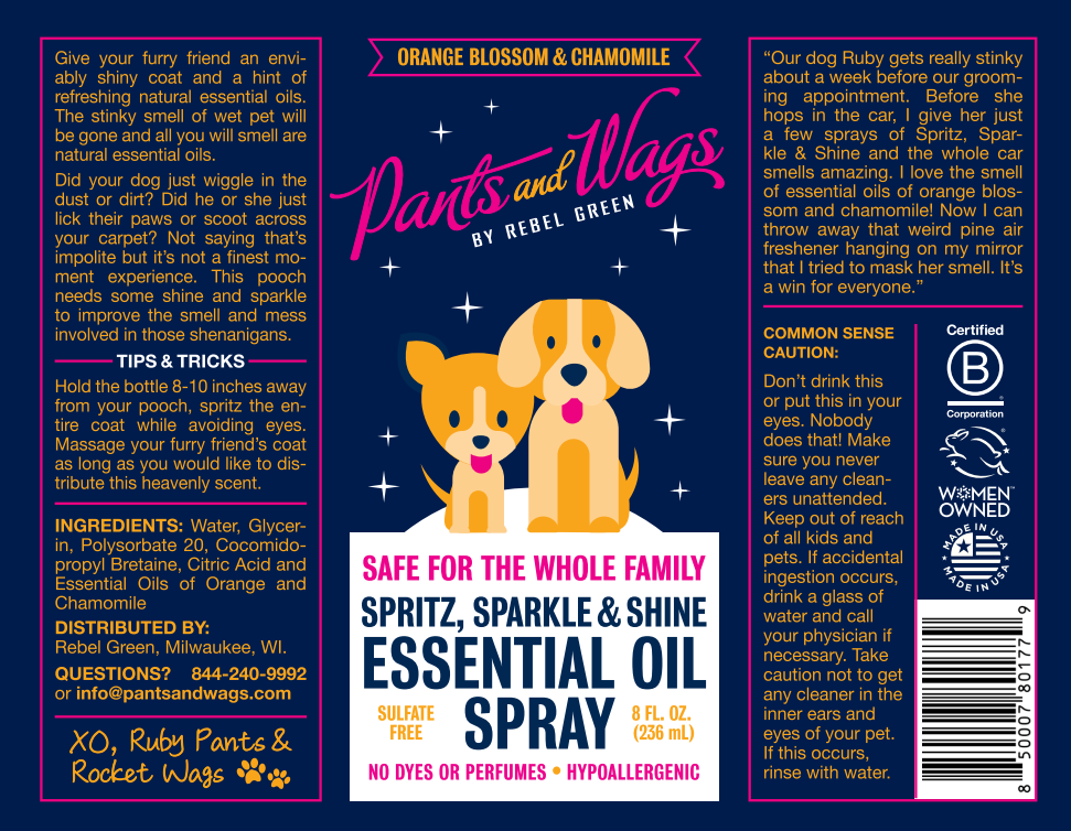 SPRINKLE, SPARKLE & SHINE ESSENTIAL OIL SPRAY 8oz - 2pk