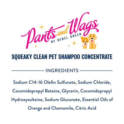 SQUEAKY CLEAN PET SHAMPOO CONCENTRATE 16oz - 2pk